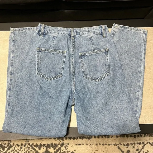 SHEIN Light Blue Denim Mom Jeans Size 27 - Picture 4 of 12